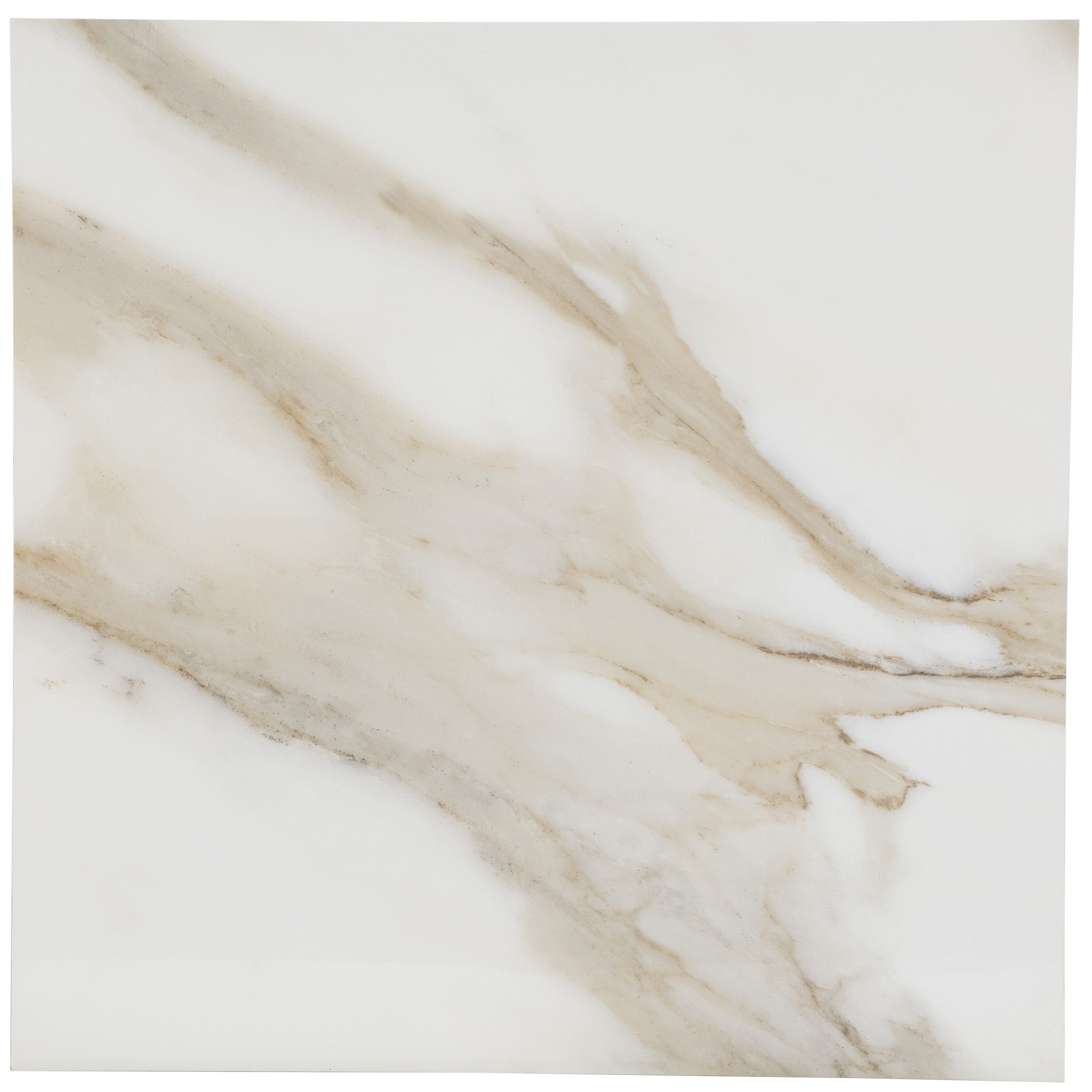 30x30 Calacatta Gold Polished porcelain tile - Industry Tile